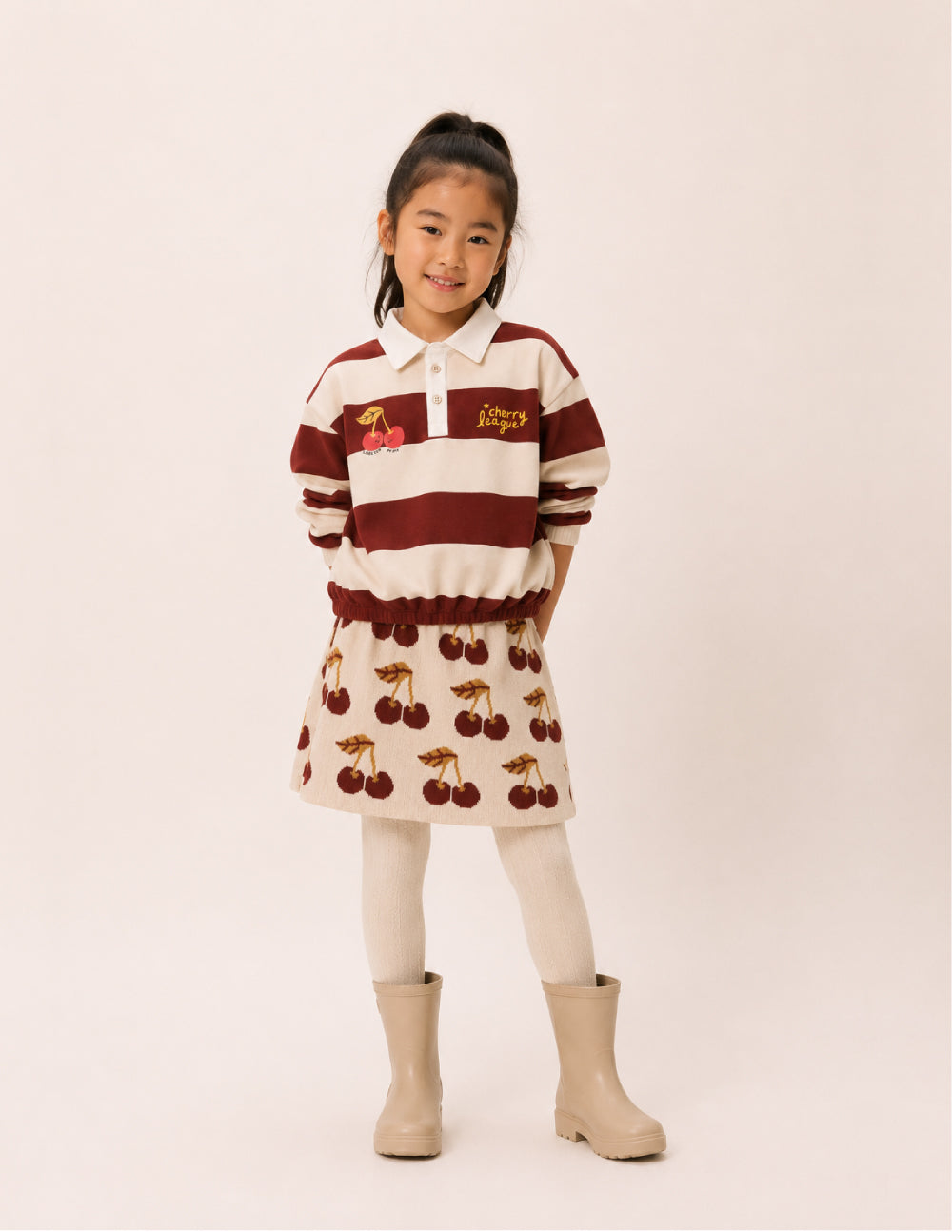 Falda Tejida Cherry Playful
