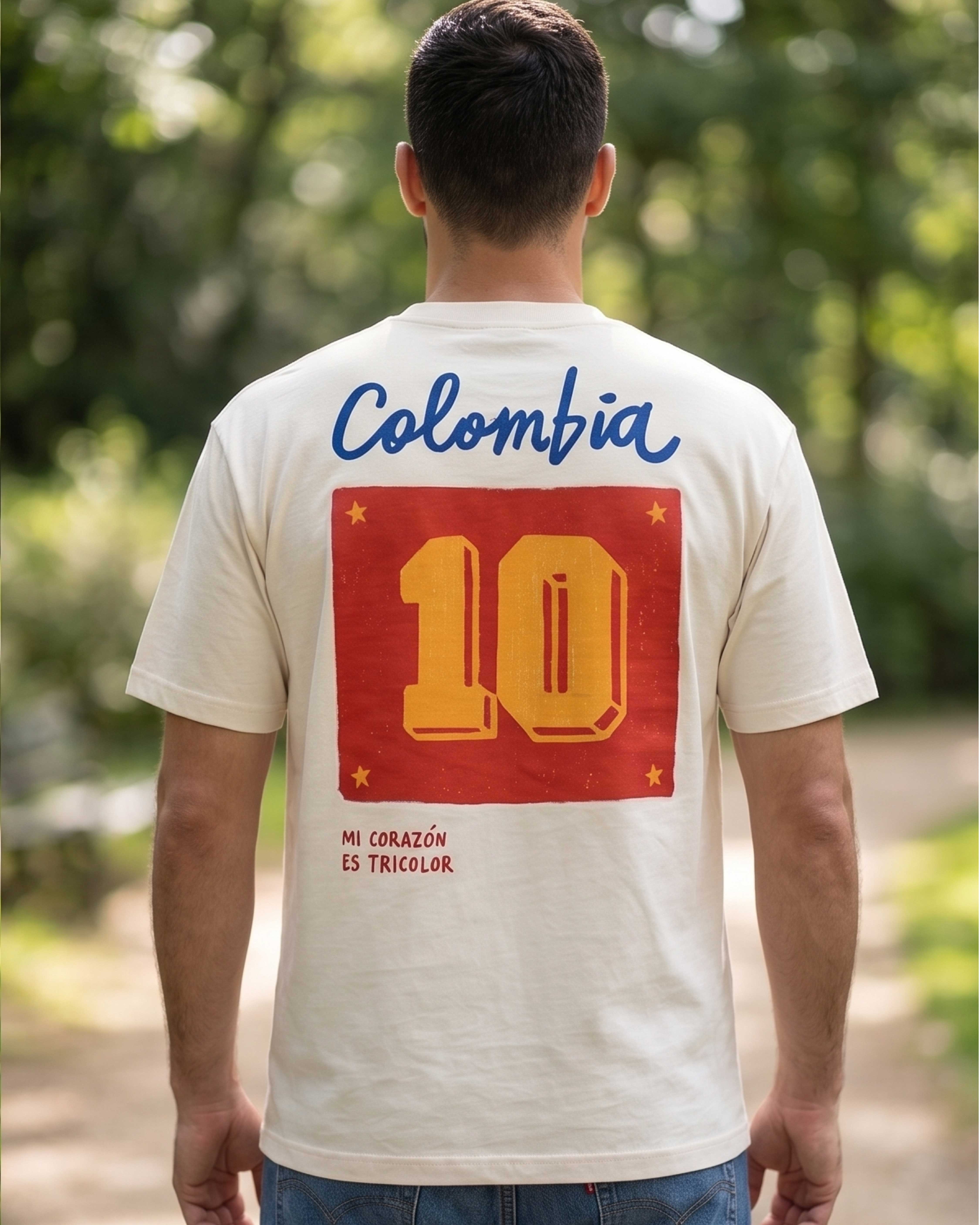 Camiseta Corazón Tricolor Hombre