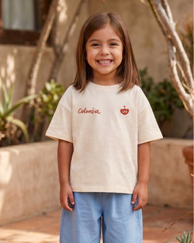 Camiseta Corazón Tricolor Mujer