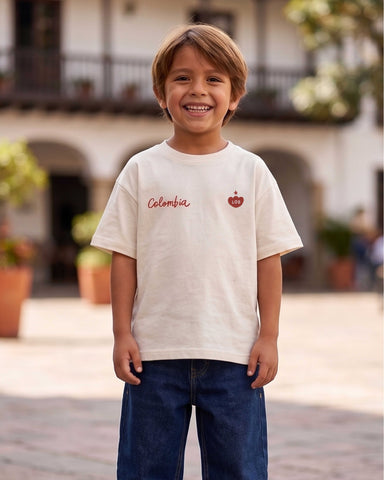 Camiseta Corazón Tricolor Mujer